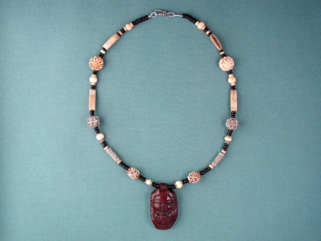 fauxrosewoodnecklacewithbonebalinesesilverbeads.jpg